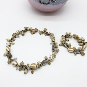 Caramel Set necklaces and bracelet